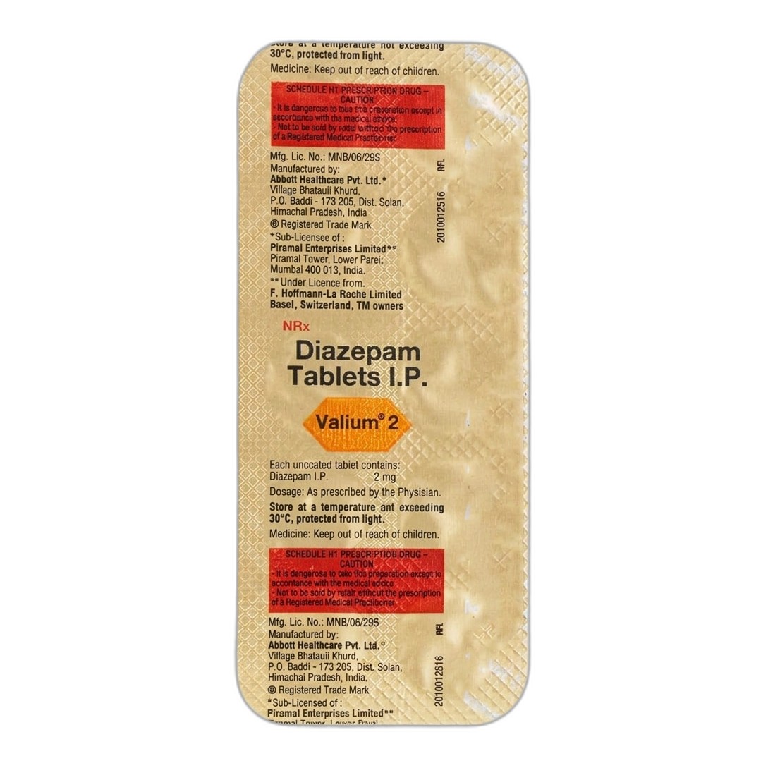 Diazepam 2mg Main Image Diazepam 2mg Main Image